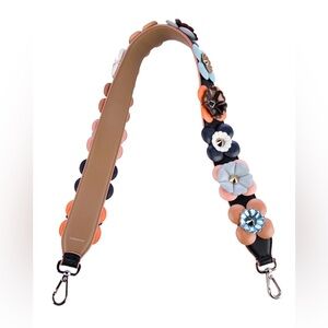 Fendi Multicolor Floral Embellished Bag Strap